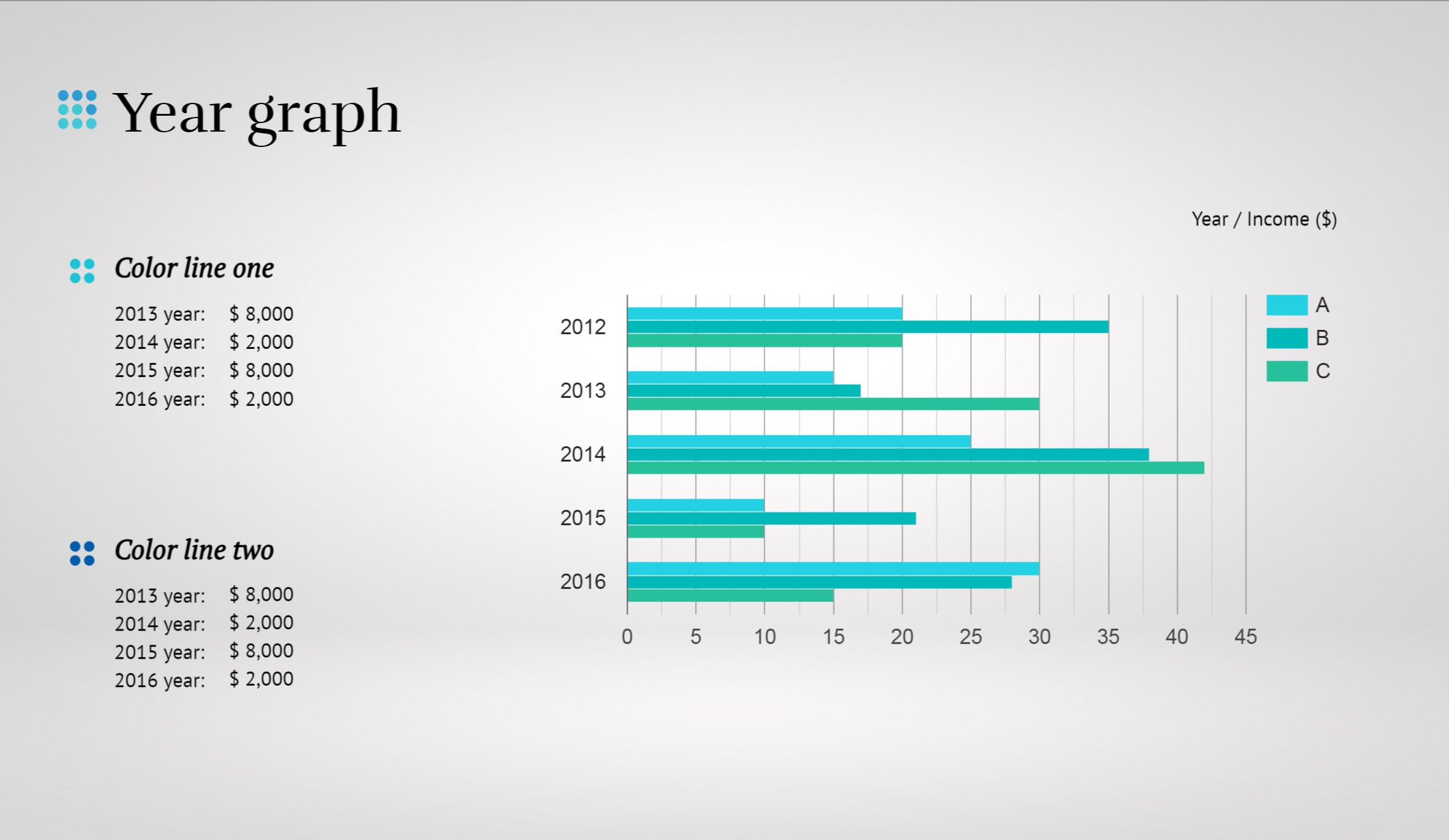 emaze tables, charts, and graphs