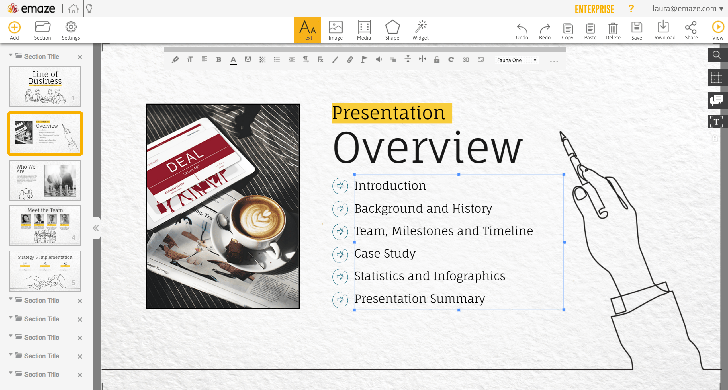 emaze editor